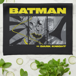 Batman-Comic-Tri-Panel-Grafik Geschirrtuch