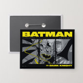 Batman Comic Tri-Panel Graphic Button (Vorderseite/Rückseite)