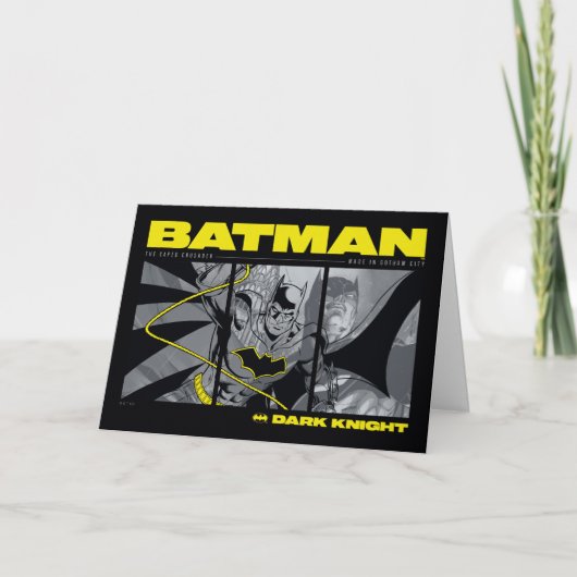 Batman Comic Tri-Panel Graphic Karte (Vorderseite)