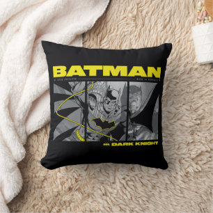 Batman Comic Tri-Panel Graphic Kissen