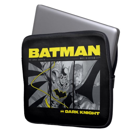Batman Comic Tri-Panel Graphic Laptopschutzhülle (Vorderseite Links)