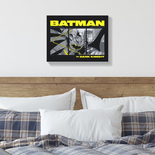 Batman Comic Tri-Panel Graphic Leinwanddruck (Insitu (Schlafzimmer))