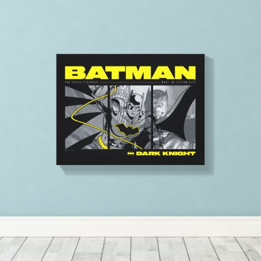 Batman Comic Tri-Panel Graphic Leinwanddruck (Insitu (Holzboden))