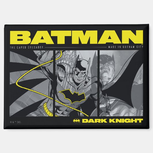 Batman Comic Tri-Panel Graphic Magnet (Vorderseite)