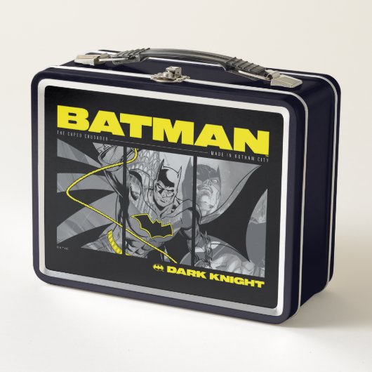 Batman Comic Tri-Panel Graphic Metall Brotdose (Vorderseite)