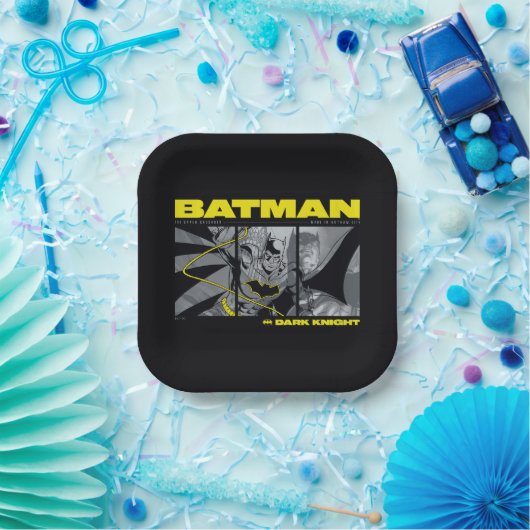Batman Comic Tri-Panel Graphic Pappteller (Party)