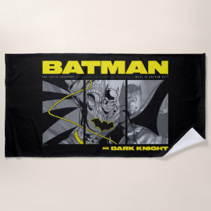 Batman Comic Tri-Panel Graphic Strandtuch