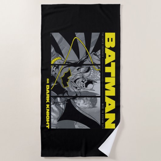 Batman Comic Tri-Panel Graphic Strandtuch (Vorderseite)