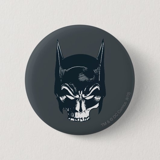 Batman Cowl/Skull-Symbol Button (Vorderseite)