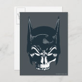 Batman Cowl/Skull-Symbol Postkarte (Vorne/Hinten)