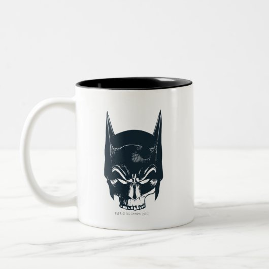 Batman Cowl/Skull-Symbol Zweifarbige Tasse (Links)