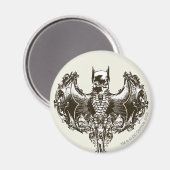 Batman Cowl und Skull Wappen Magnet (Vorderseite/Rückseite)