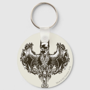 Batman Cowl und Skull Wappen Schlüsselanhänger