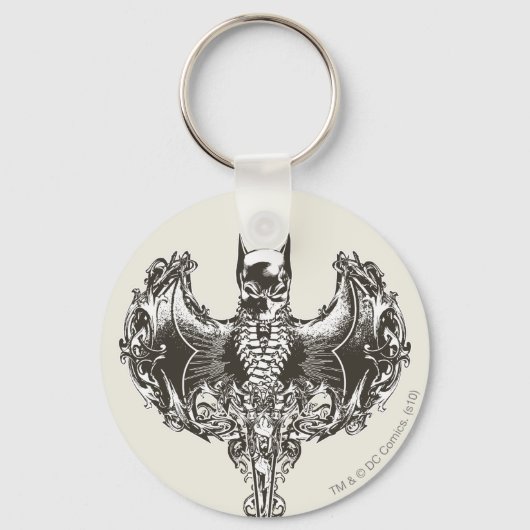 Batman Cowl und Skull Wappen Schlüsselanhänger (Vorderseite)
