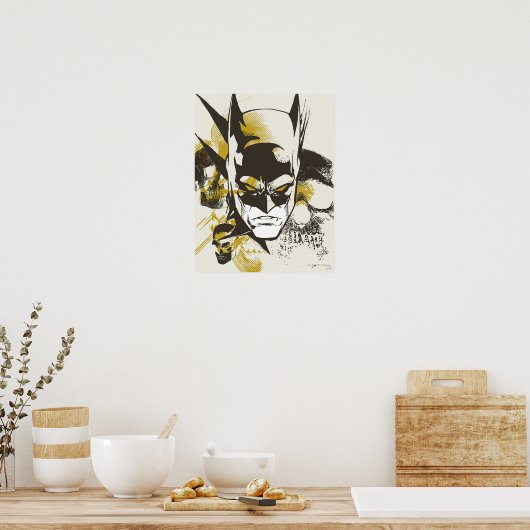 Batman Cowl und Skulls Poster (Küche)