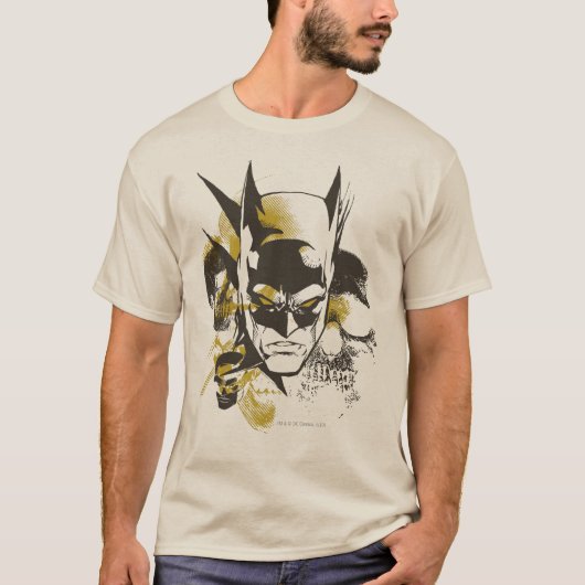 Batman Cowl und Skulls T-Shirt (Vorderseite)