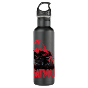 Batman Crimson Bat Signal Edelstahlflasche