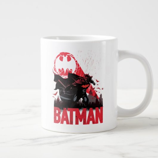 Batman Crimson Bat Signal Jumbo-Tasse (Rechts)