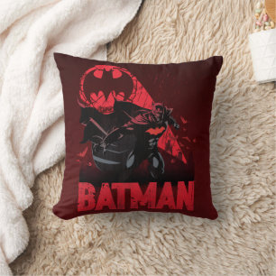Batman Crimson Bat Signal Kissen
