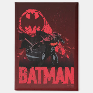 Batman Crimson Bat Signal Magnet