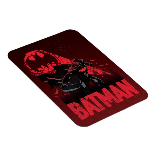 Batman Crimson Bat Signal Magnet (Rechte Seite)