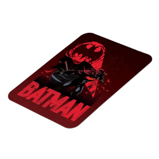 Batman Crimson Bat Signal Magnet (Linke Seite)