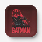Batman Crimson Bat Signal Pappteller (Vorderseite)