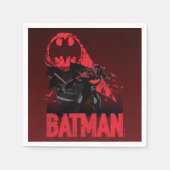 Batman Crimson Bat Signal Serviette (Vorderseite)