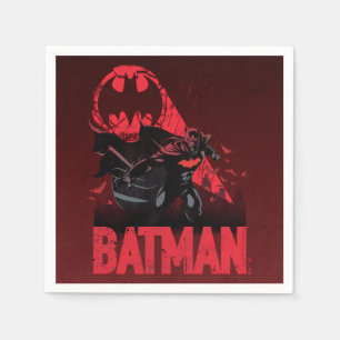 Batman Crimson Bat Signal Serviette