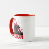 Batman Crimson Bat Signal Tasse (Vorderseite Links)