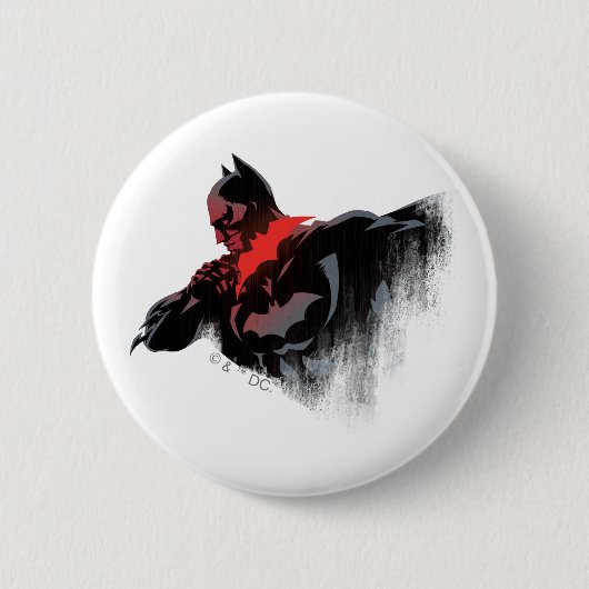 Batman Crimson Batarang Button (Vorderseite)