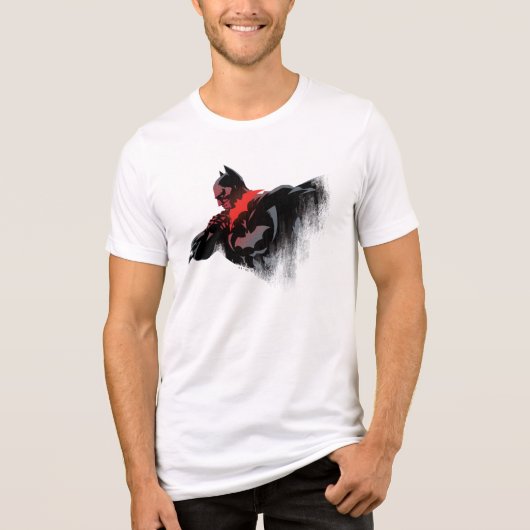 Batman Crimson Batarang Tri-Blend Shirt (Vorderseite)
