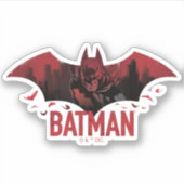 Batman Crimson Gotham Icon Aufkleber (Vorderseite)