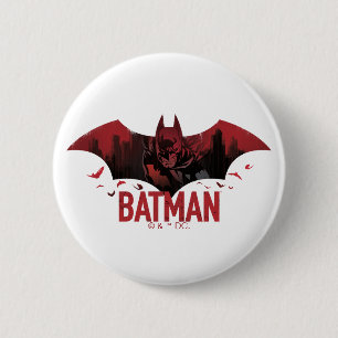 Batman Crimson Gotham Icon Button