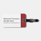 Batman Crimson Gotham Icon Gepäckanhänger (Rückseite horizontal)