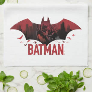 Batman Crimson Gotham Icon Geschirrtuch