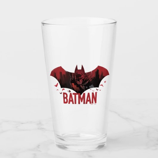 Batman Crimson Gotham Icon Glas (Vorderseite)