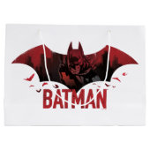 Batman Crimson Gotham Icon Große Geschenktüte (Rückseite)