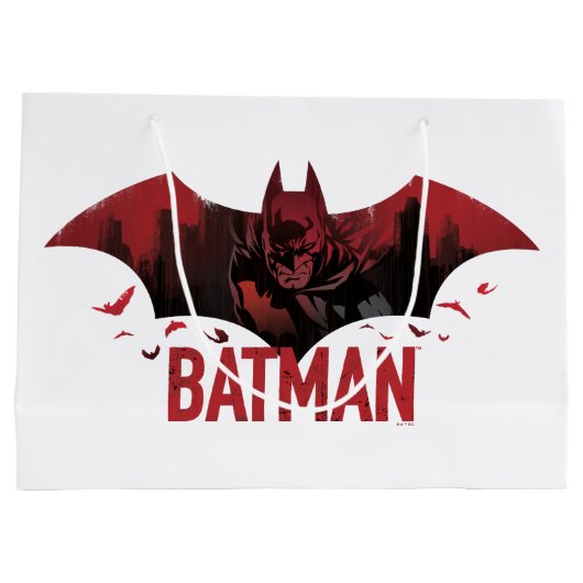 Batman Crimson Gotham Icon Große Geschenktüte (Rückseite)