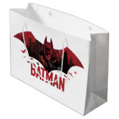 Batman Crimson Gotham Icon Große Geschenktüte (Rückseite Schrägansicht)