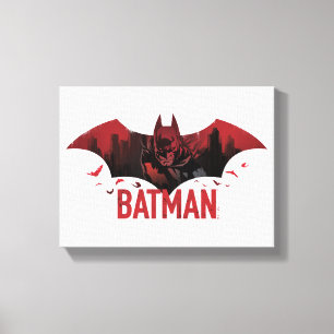 Batman Crimson Gotham Icon Leinwanddruck