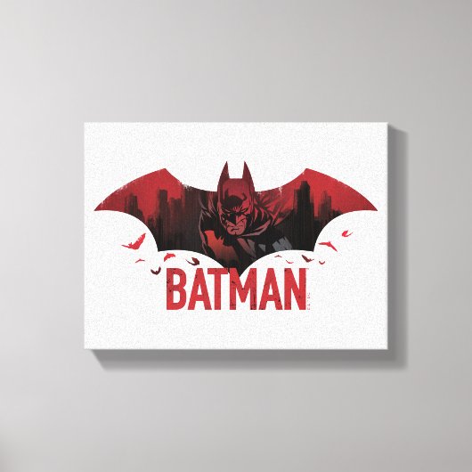 Batman Crimson Gotham Icon Leinwanddruck (Vorderseite)