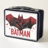 Batman Crimson Gotham Icon Metall Brotdose (Vorderseite)