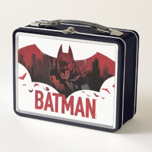 Batman Crimson Gotham Icon Metall Brotdose