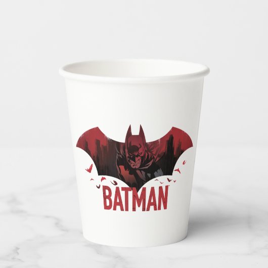 Batman Crimson Gotham Icon Pappbecher (Rückseite)