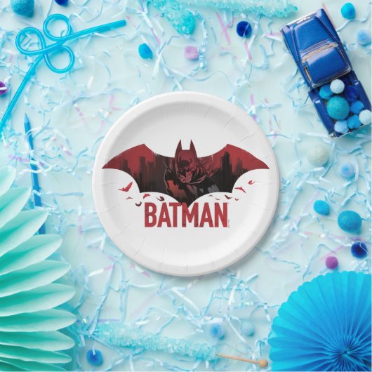 Batman Crimson Gotham Icon Pappteller (Party)
