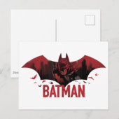 Batman Crimson Gotham Icon Postkarte (Vorne/Hinten)