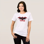 Batman Crimson Gotham Icon Tri-Blend Shirt (Vorderseite voll)