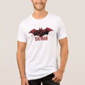 Batman Crimson Gotham Icon Tri-Blend Shirt (Vorderseite)