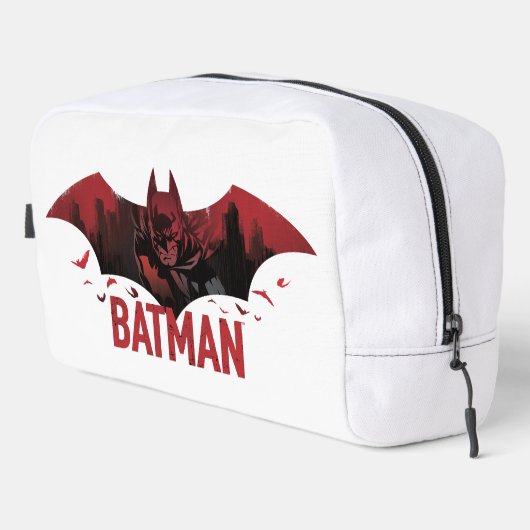 Batman Crimson Gotham Icon Waschbeutel (Rechte Ecke)